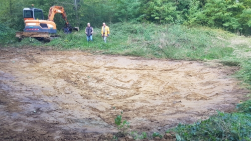 Création de mare au bois de l’église à Bussières © CPIE BDM